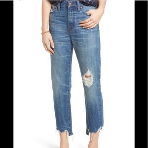 Madewell The Perfect Summer Jean raw hem